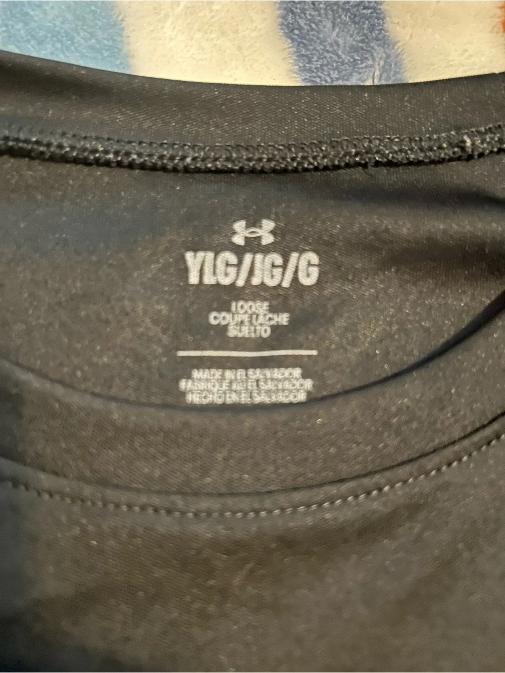 Under Armour youth Black Long-Sleeve Logo Performance Shirt